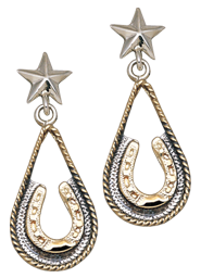 Teardrop Horseshoe Earrings