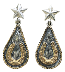 Teardrop Horseshoe Earrings