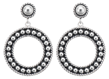 Beaded Loop Earrings