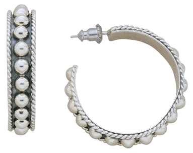 Hoop Beads Earrings