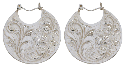 Engraved Discs Earrings