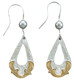 Cutout Teardrop Earrings