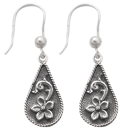 Teardrop Scroll Earrings