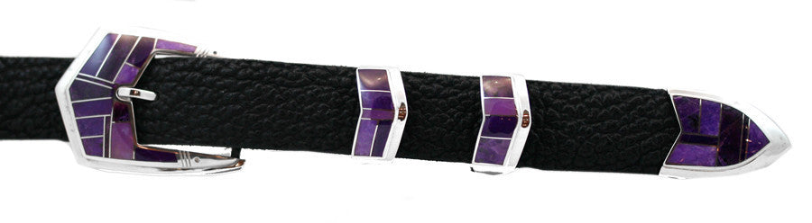 Supersmith Purple Sugilite 1" Inlaid Ranger Belt Buckle