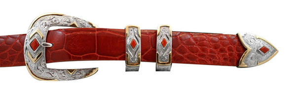 BG Mudd 14kt Ranger 1 1/4" Belt Buckle Set