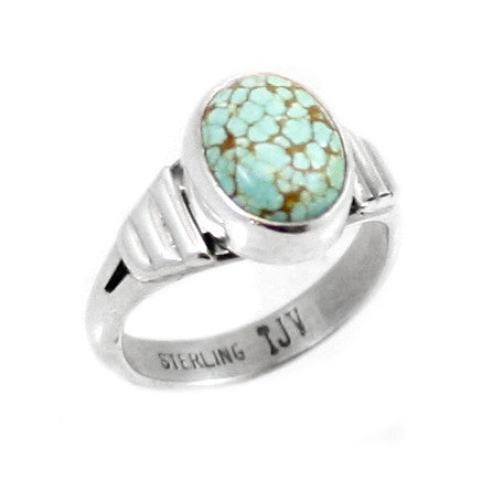 Number 8 Turquoise Ring - SIZE 5