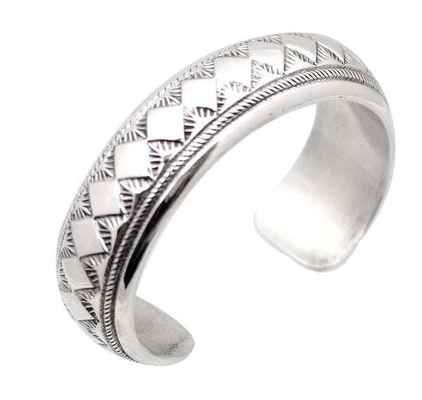 Traditional Sterling Silver Cuff Bracelet