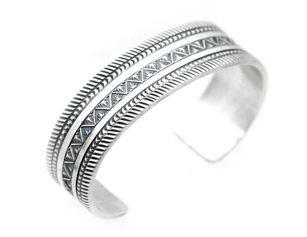 Traditional Sterling Silver Cuff Bracelet