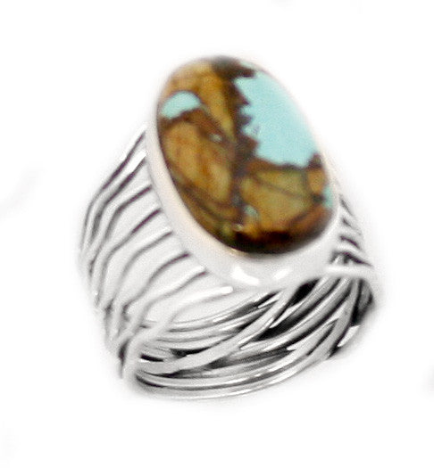 Boulder Turquoise Ring  SIZE 8 1/2