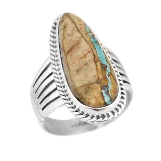 Boulder Turquoise Ring  SIZE 9