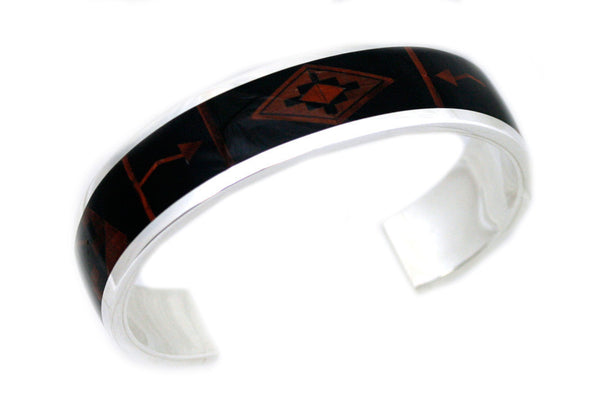 Inlaid Sterling Silver Bracelet