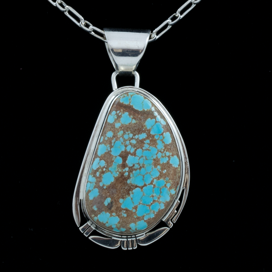 Number 8 Turquoise Pendant