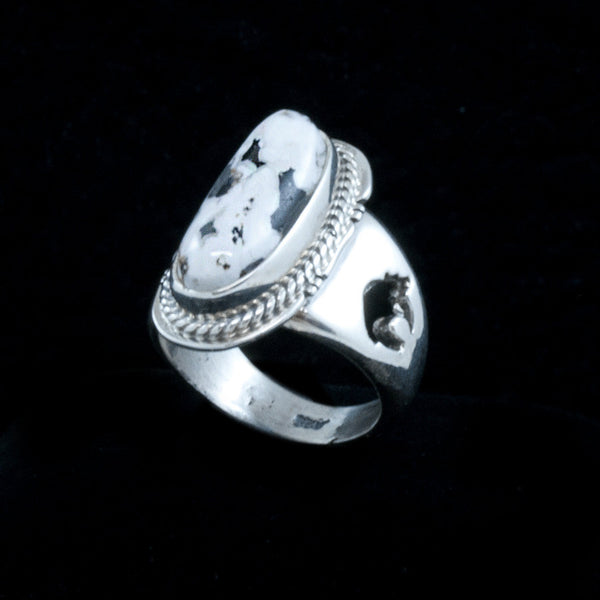White Buffalo Ring SIZE 6