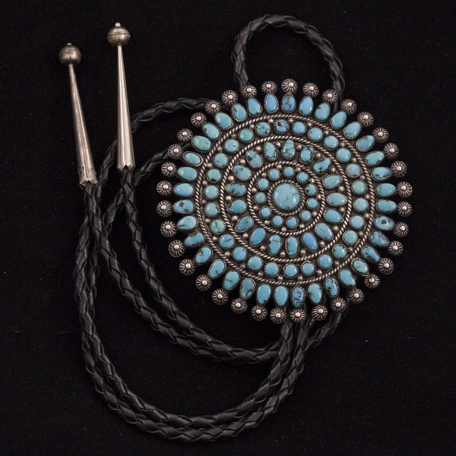 Zuni Bolo - Sterling Silver and Turquoise