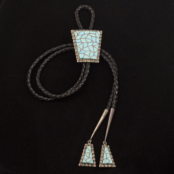 Zuni  Bolo - Sterling Silver with Turquoise
