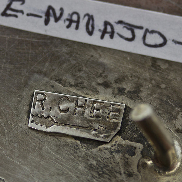 R. Chee Navajo Sterling Silver Belt Buckle