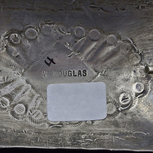 Douglas Sterling Silver, Turquoise & Red Coral Belt Buckle