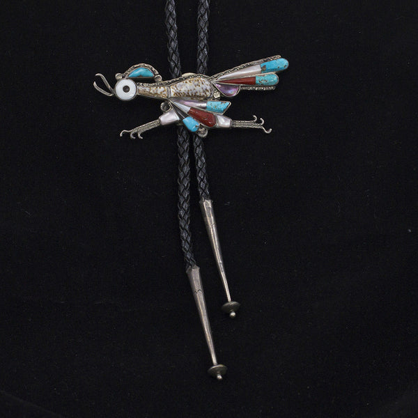 Zuni Roadrunner Bolo - Sterling Silver