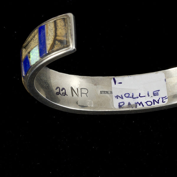 NR Inlay Cuff Bracelet - Sterling Silver
