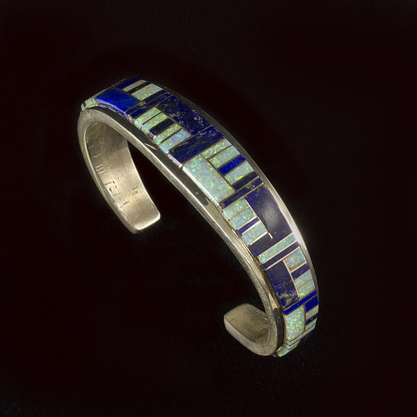 BP Jr Inlay Cuff Bracelet - Sterling Silver
