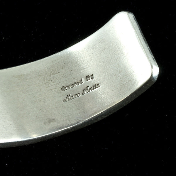 Gold and Sterling Cuff Bracelet