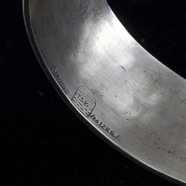 TSK Cuff Bracelet - Sterling Silver and Gold