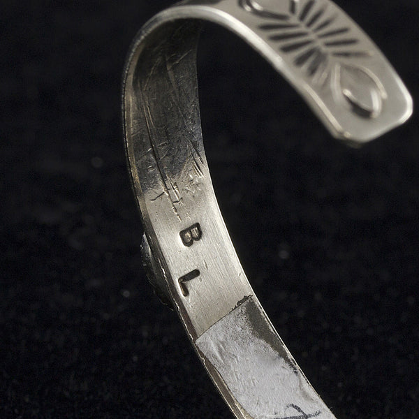 Child's Red Coral Cuff Bracelet - Sterling Silver