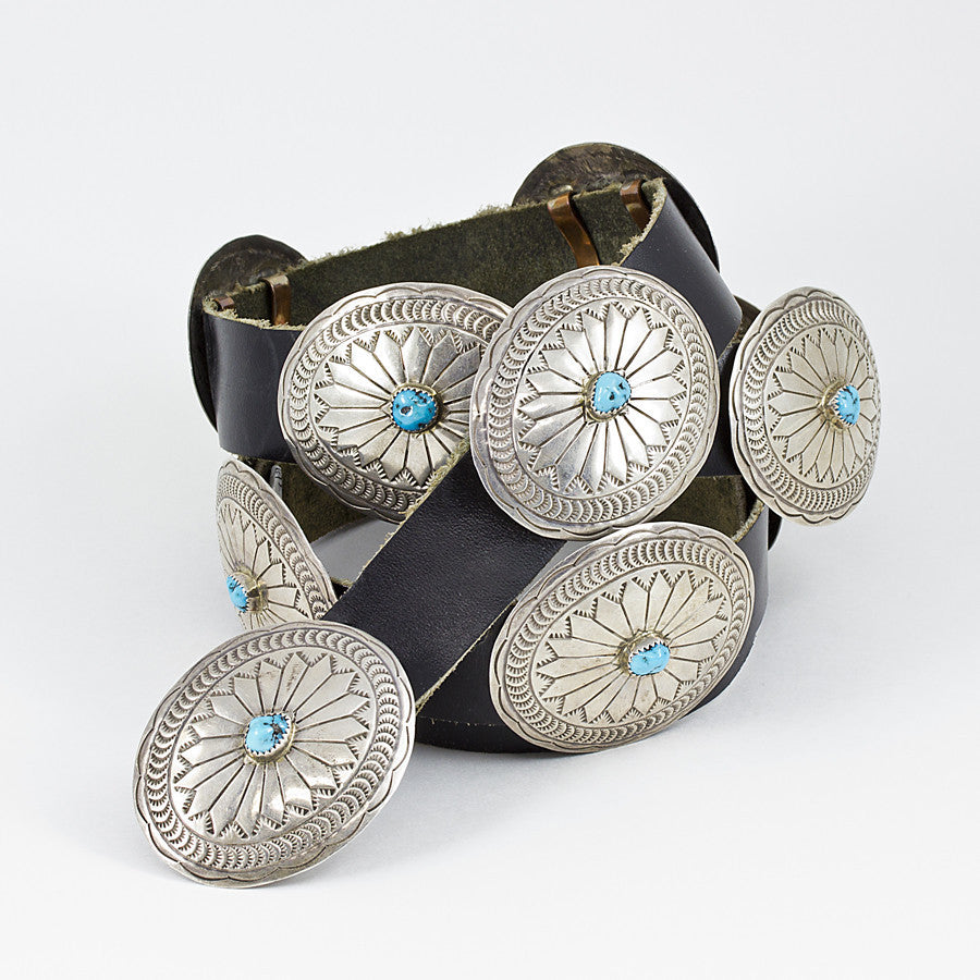 Sterling Silver Concho Belt