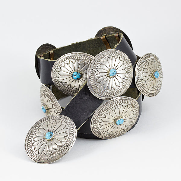 Sterling Silver Concho Belt