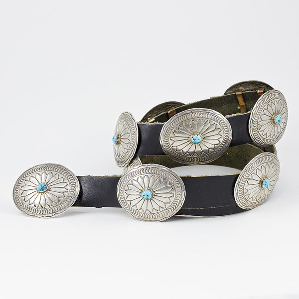 Sterling Silver Concho Belt