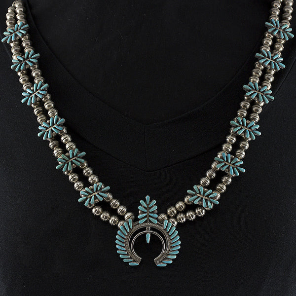 Squash Blossom Necklace - Sterling Silver