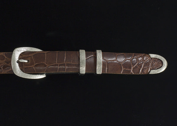 Alexander Kalifano White Bronze 1"  Impress Belt Buckle