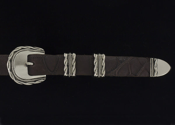 Alexander Kalifano White Bronze 1" Belt Buckle