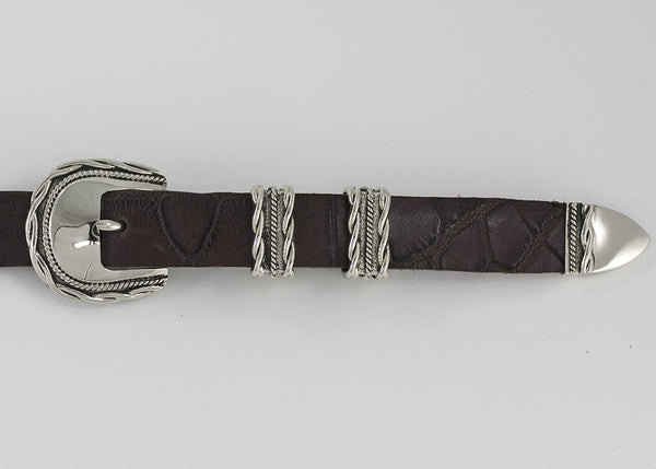 Alexander Kalifano White Bronze 1" Belt Buckle