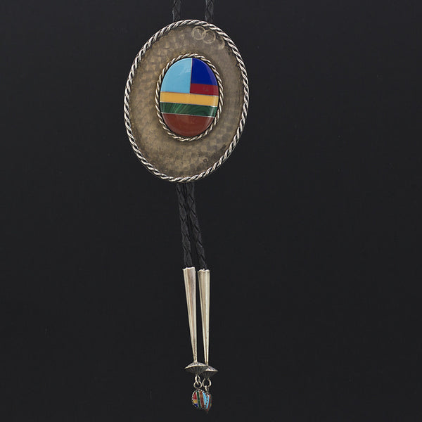 Colorful Sterling Silver Bolo Tie