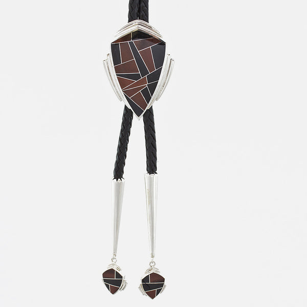 Inlaid Sterling Silver Bolo