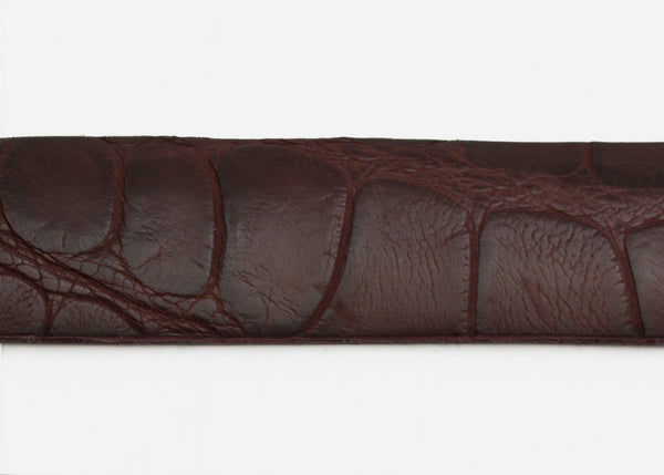 Burgundy Matte Custom Alligator Belt Strap