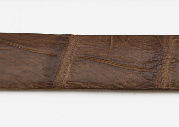 Cigar Matte Custom Alligator Belt Strap