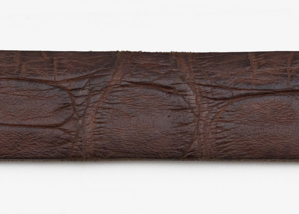 Gold Matte Custom Alligator Belt Strap
