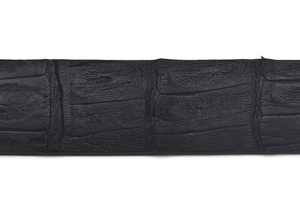 Black Matte Custom Alligator Belt Strap