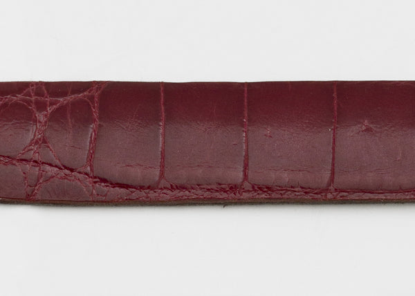Cherry Glazed Custom Alligator Belt Strap