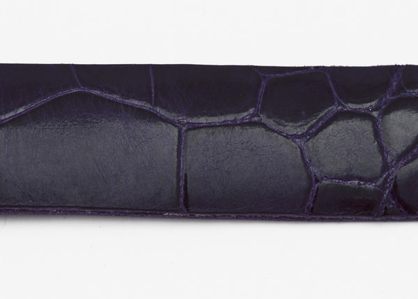 Violet Glazed Custom Alligator Belt Strap