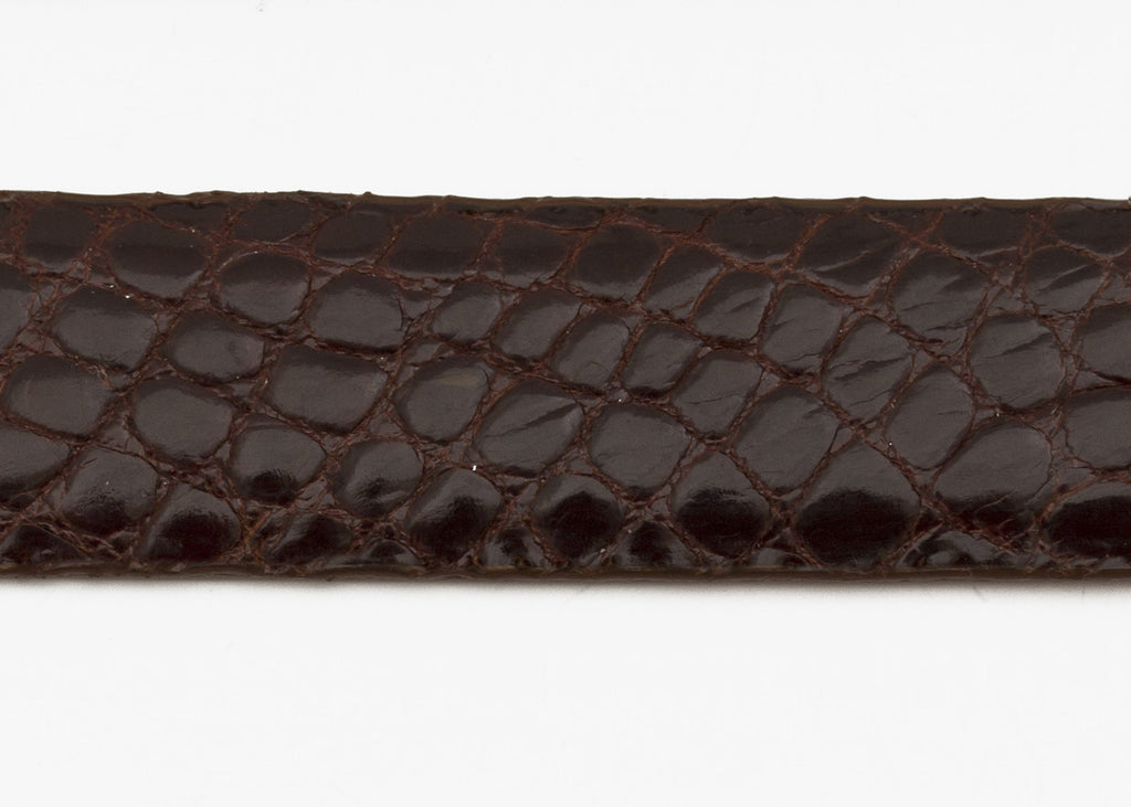 Gold Glazed Custom Alligator Belt Strap