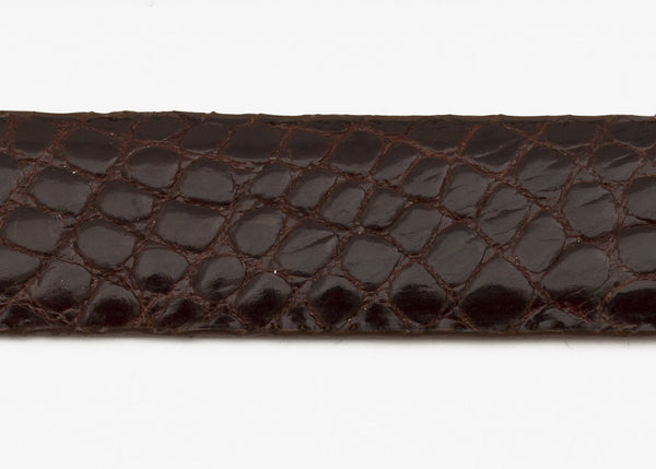 Gold Glazed Custom Alligator Belt Strap
