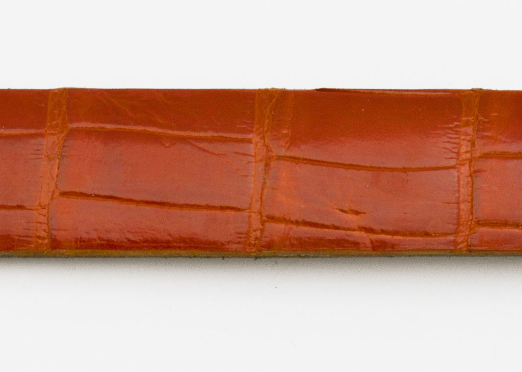 Mandarina Glazed Custom Alligator Belt Strap