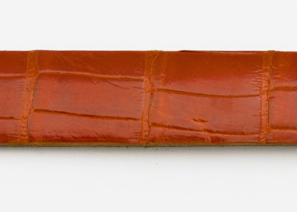 Mandarina Glazed Custom Alligator Belt Strap