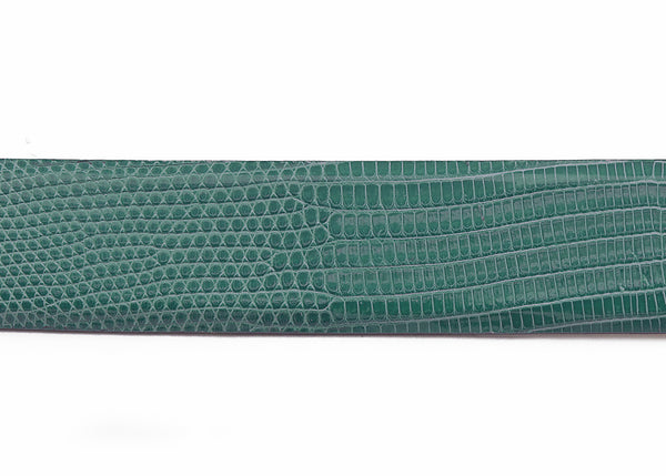Turquoise Custom Java Lizard Belt Strap