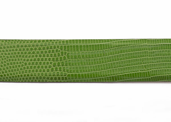 Patte Green Custom Java Lizard Belt Strap