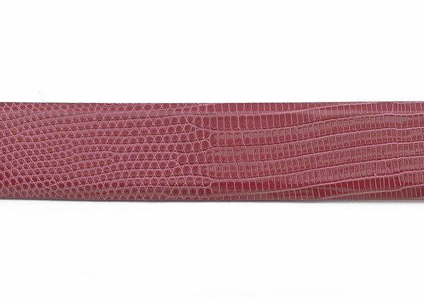 Indian Pink Custom Java Lizard Belt Strap