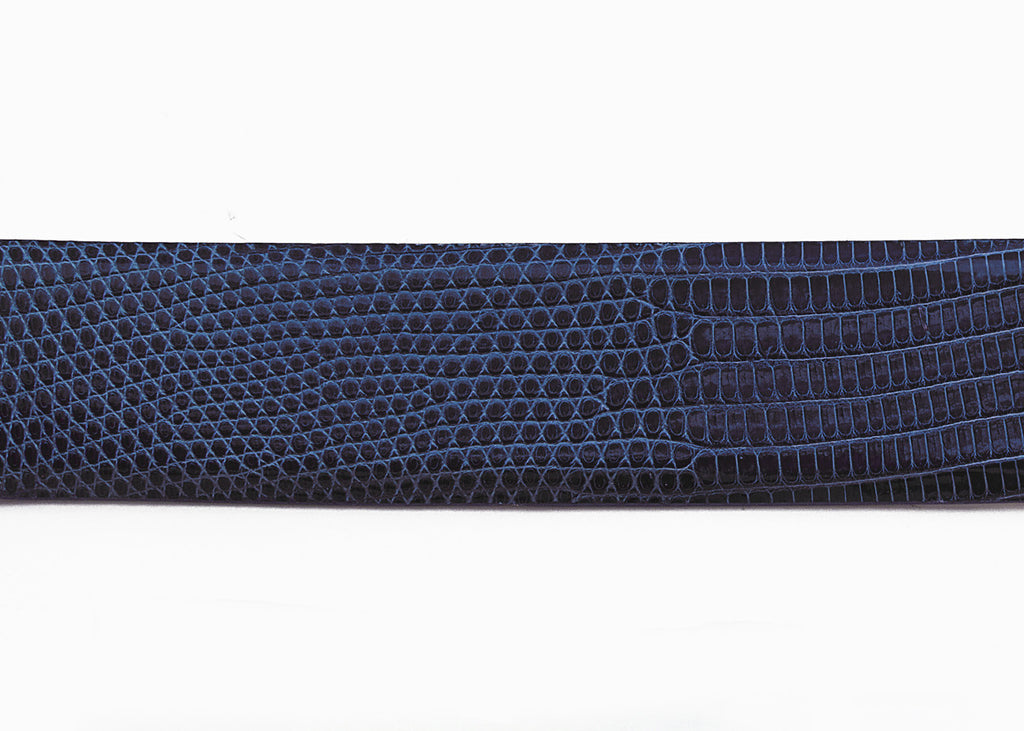 Royal Blue Custom Java Lizard Belt Strap